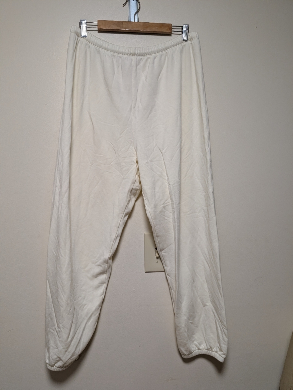 OFFLINE by Aerie Joggers Cream Fleece Lounge Sweatpants L